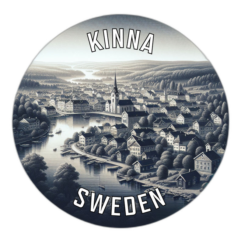 Kinna Sweden Souvenir Vinyl Decal Sticker 2-Inch