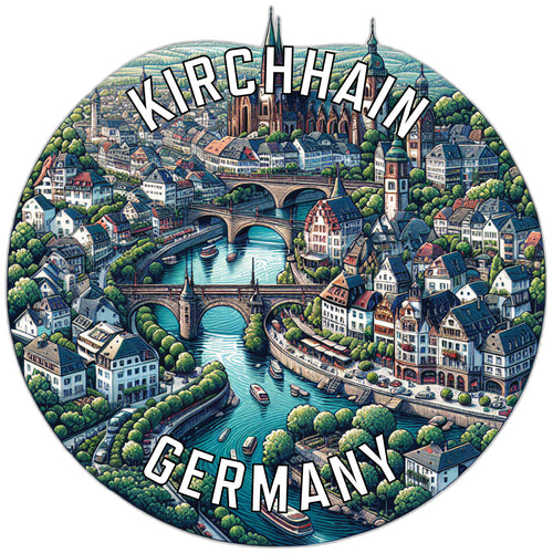 Kirchhain Germany Souvenir Die Cut Flat Magnet 6-Inch