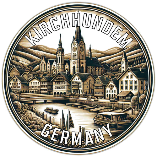 Kirchhundem Germany Souvenir Die Cut Flat Magnet 6-Inch
