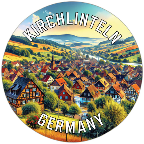 Kirchlinteln Germany Souvenir Die Cut Flat Magnet 2-Inch