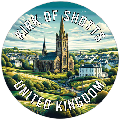 Kirk of Shotts United Kingdom Souvenir Die Cut Flat Magnet 2-Inch