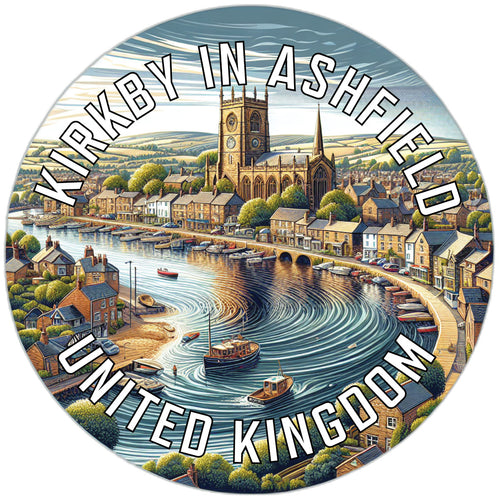 Kirkby in Ashfield United Kingdom Souvenir Die Cut Flat Magnet 2-Inch
