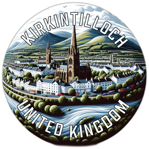 Kirkintilloch United Kingdom Souvenir Die Cut Flat Magnet 2-Inch