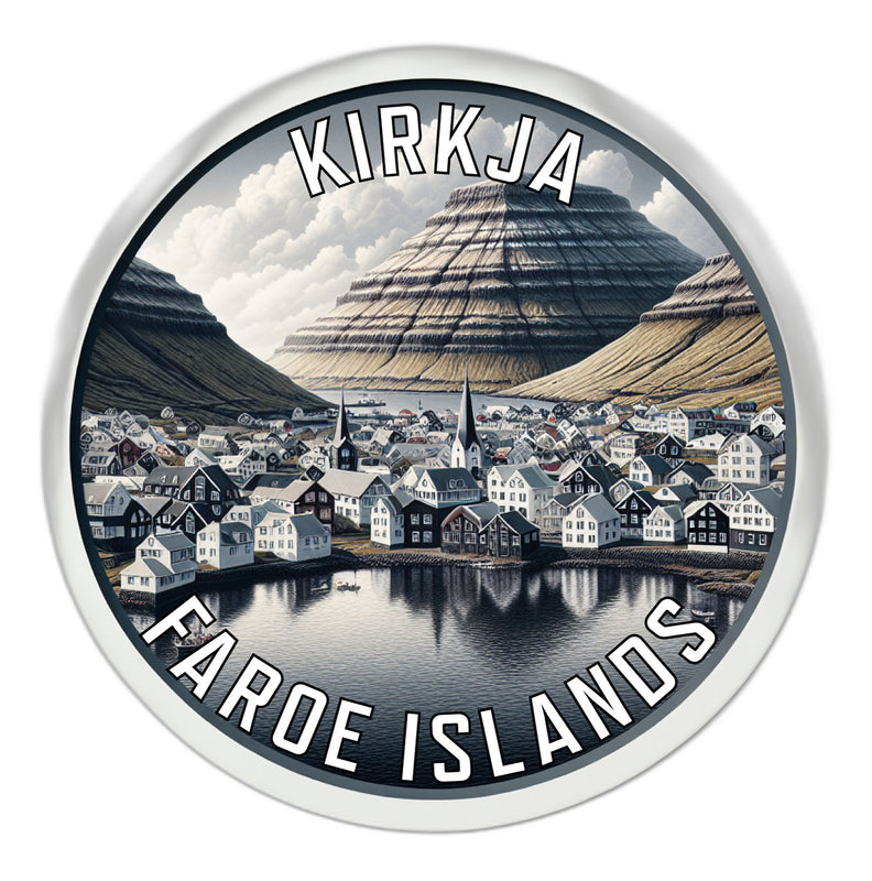 Kirkja Faroe Islands Souvenir Vinyl Decal Sticker 6-Inch