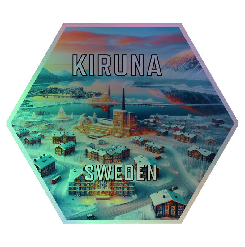 Kiruna Sweden Souvenir Die Cut Flat Magnet 6-Inch