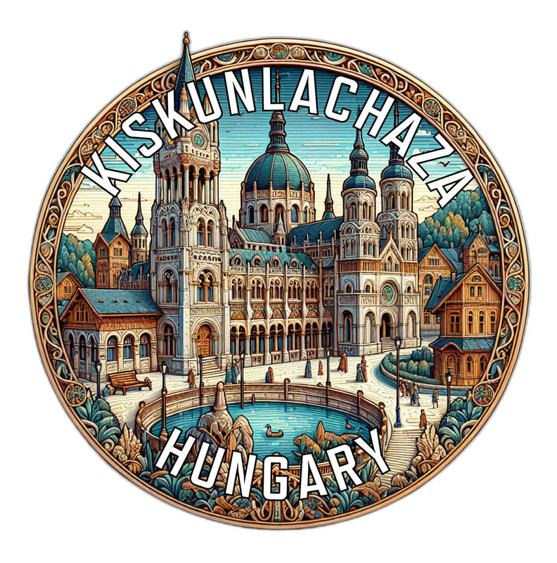 Kiskunlachaza Hungary Souvenir Die Cut Flat Magnet 2-Inch