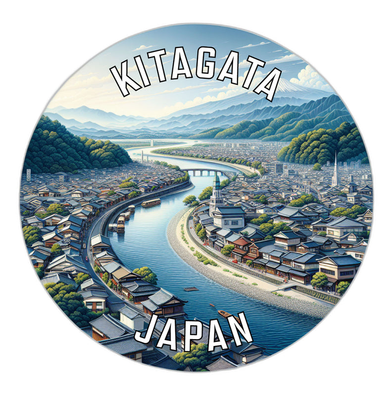 Kitagata Japan Souvenir Vinyl Decal Sticker 2-Inch