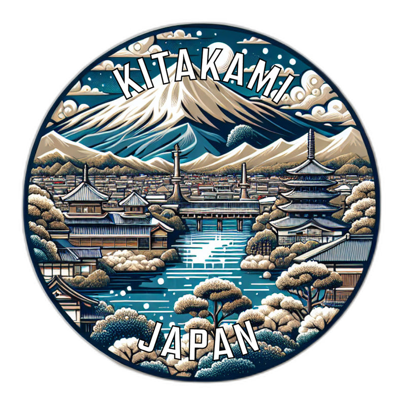 Kitakami Japan Souvenir Vinyl Decal Sticker 2-Inch