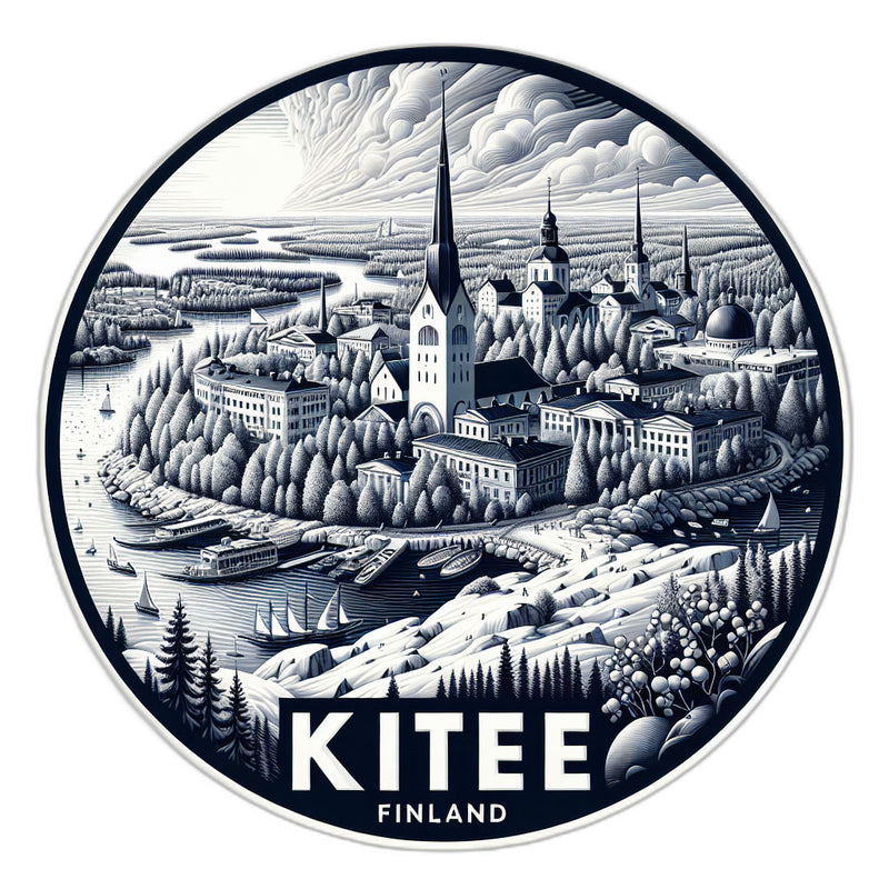 Kitee Finland_updated Souvenir Vinyl Decal Sticker 3-Inch