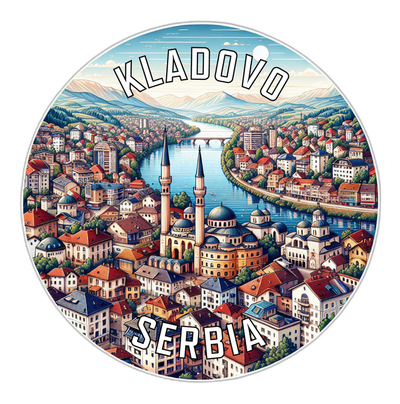 Kladovo Serbia Souvenir Die Cut Flat Magnet 2-Inch