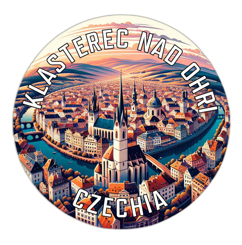 Klasterec nad Ohri Czechia Souvenir Die Cut Flat Magnet 6-Inch