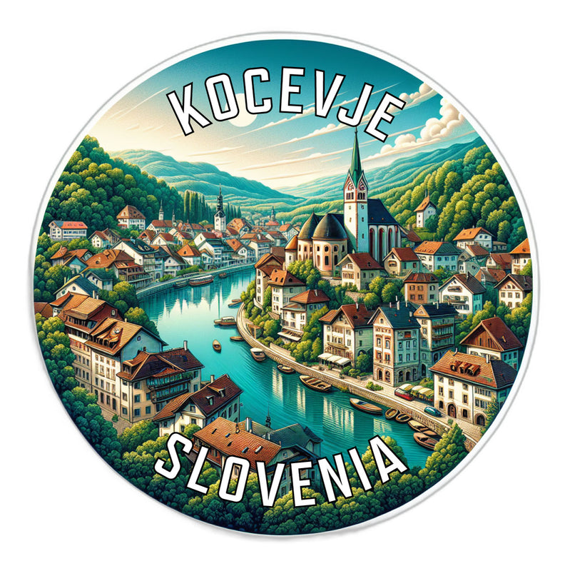 Kocevje Slovenia Souvenir Die Cut Flat Magnet 2-Inch