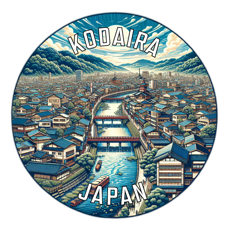 Kodaira Japan Souvenir Die Cut Flat Magnet 6-Inch