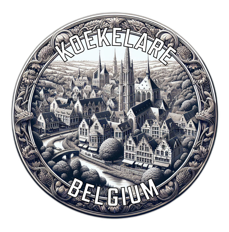Koekelare Belgium Souvenir Die Cut Flat Magnet 2-Inch
