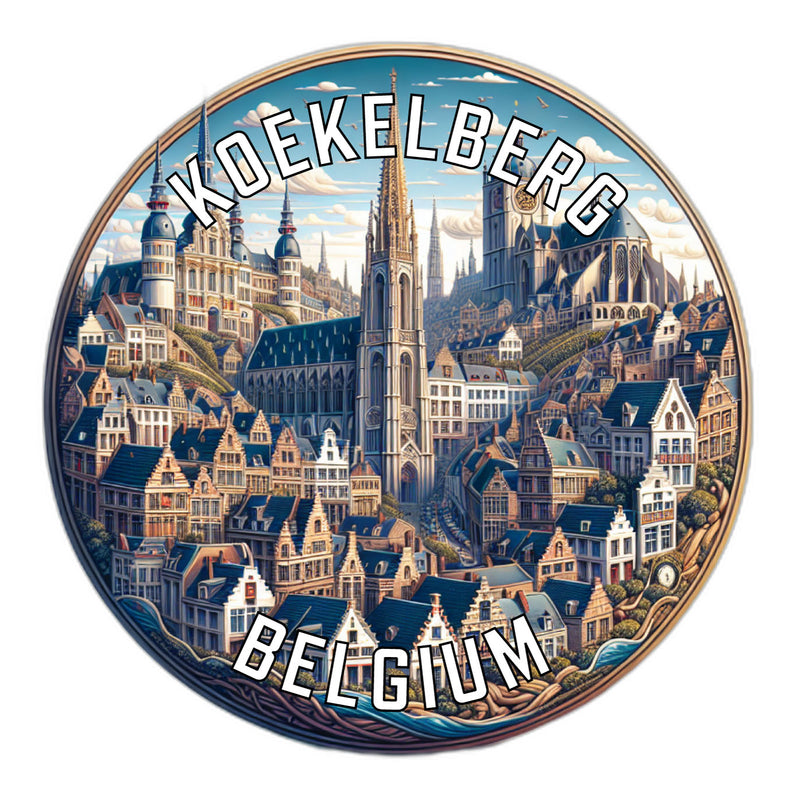 Koekelberg Belgium Souvenir Vinyl Decal Sticker 2-Inch