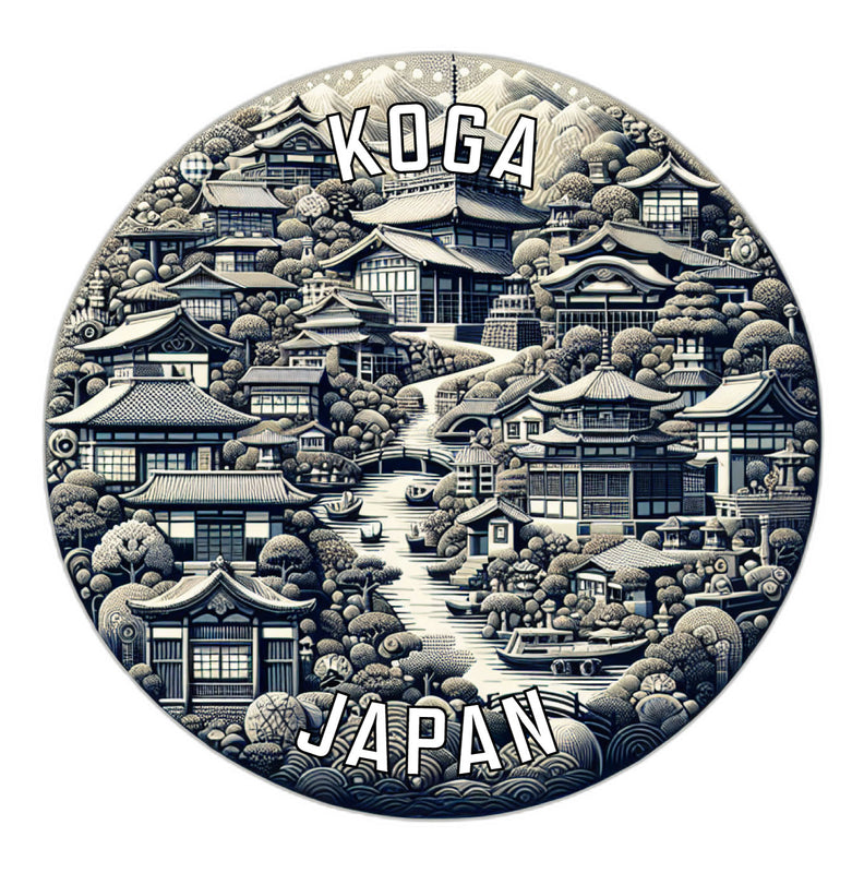 Koga Japan Souvenir Vinyl Decal Sticker 6-Inch