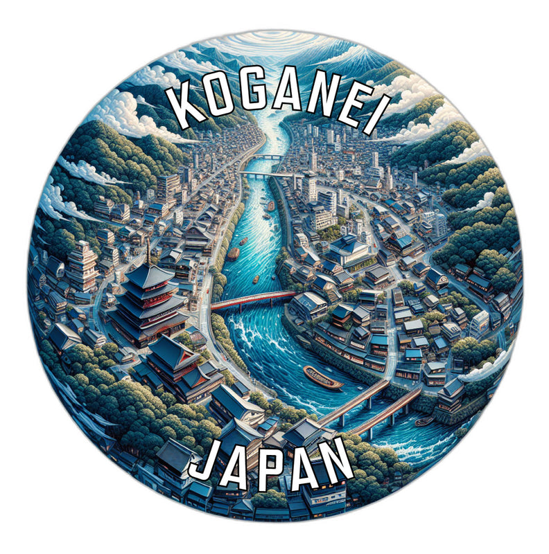 Koganei Japan Souvenir Die Cut Flat Magnet 2-Inch