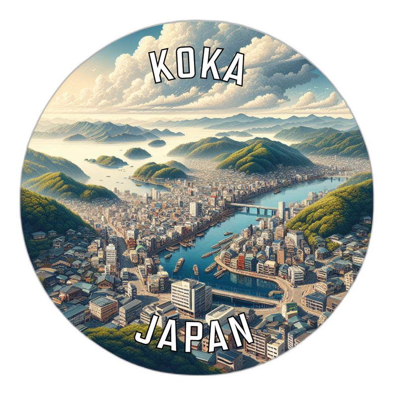 Koka Japan Souvenir Vinyl Decal Sticker 6-Inch
