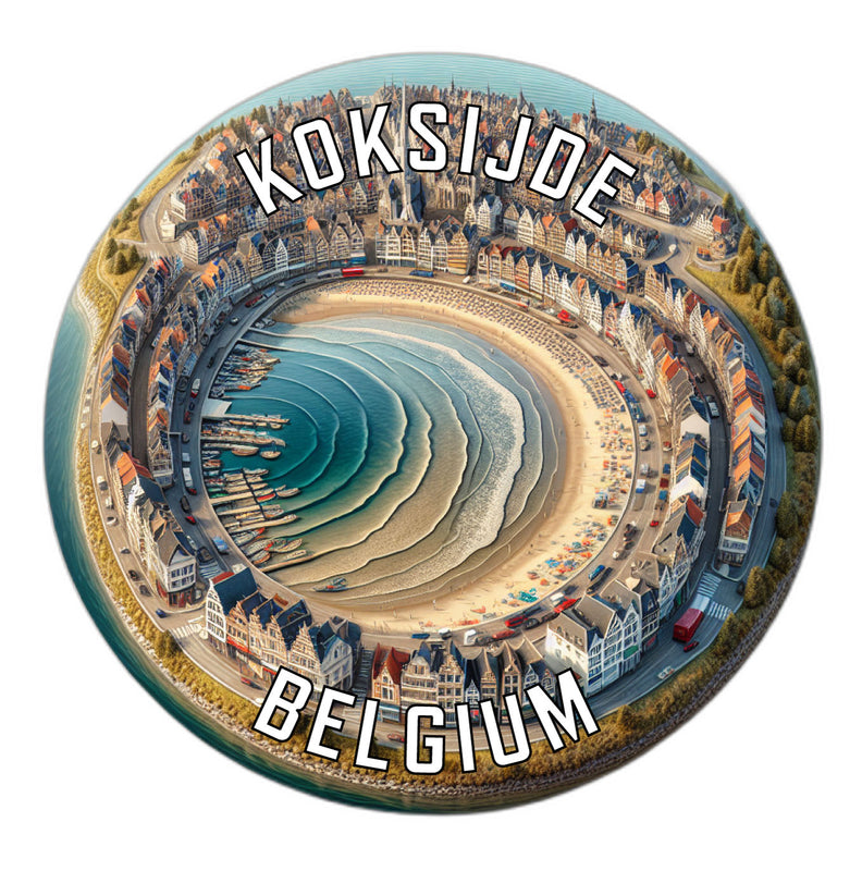 Koksijde Belgium Souvenir Vinyl Decal Sticker 6-Inch