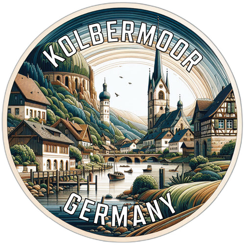 Kolbermoor Germany Souvenir Die Cut Flat Magnet 2-Inch