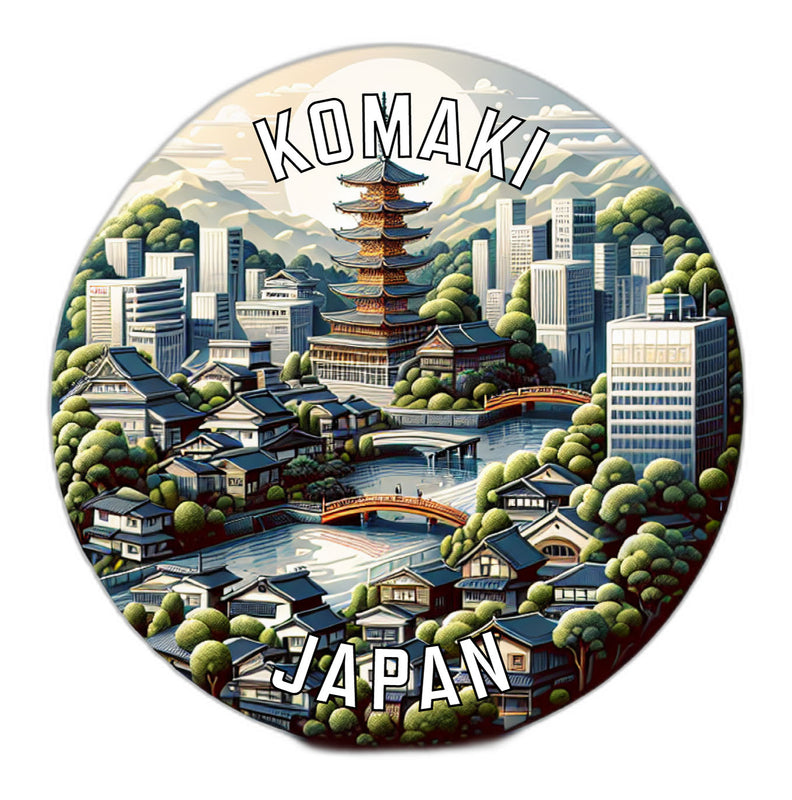 Komaki Japan Souvenir Vinyl Decal Sticker 6-Inch