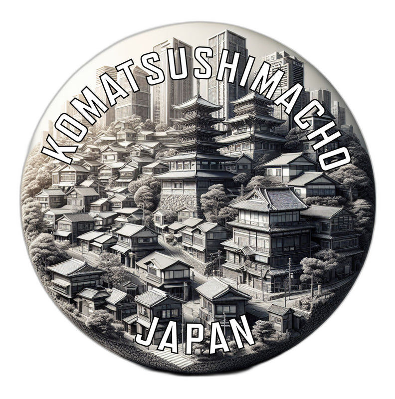 Komatsushimacho Japan Souvenir Vinyl Decal Sticker 2-Inch