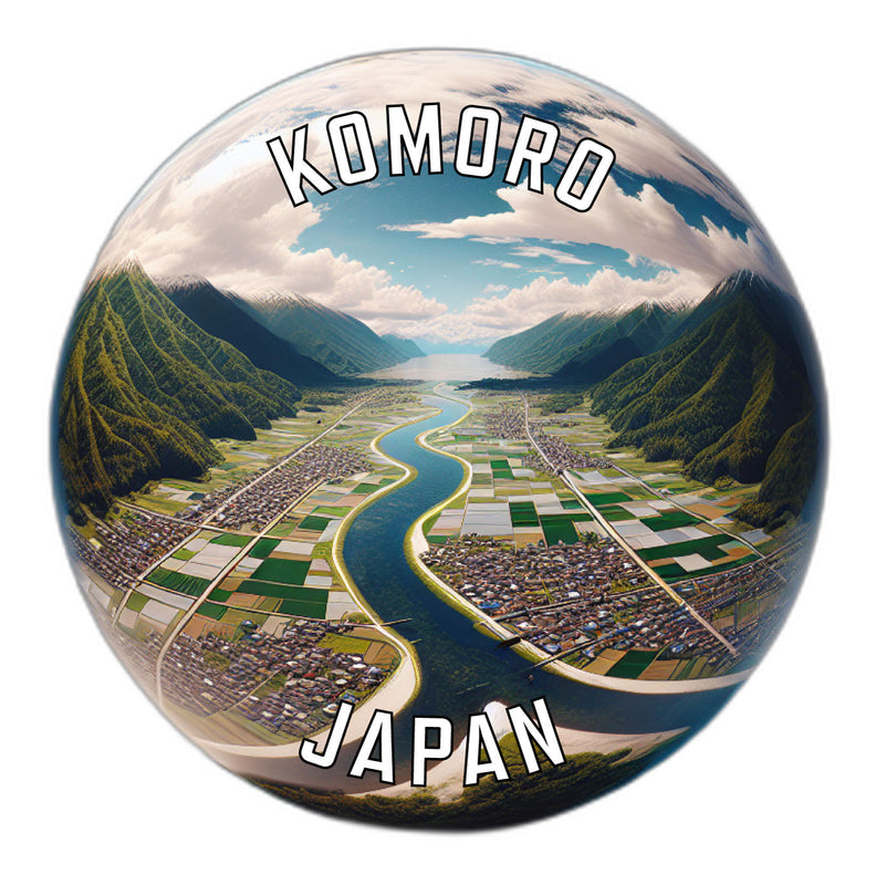 Komoro Japan Souvenir Die Cut Flat Magnet 6-Inch