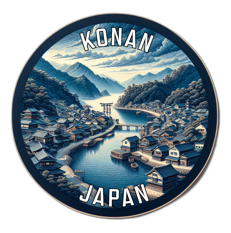 Konan Japan Souvenir Die Cut Flat Magnet 2-Inch