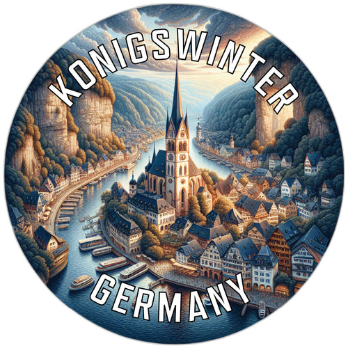 Konigswinter Germany Souvenir Die Cut Flat Magnet 2-Inch