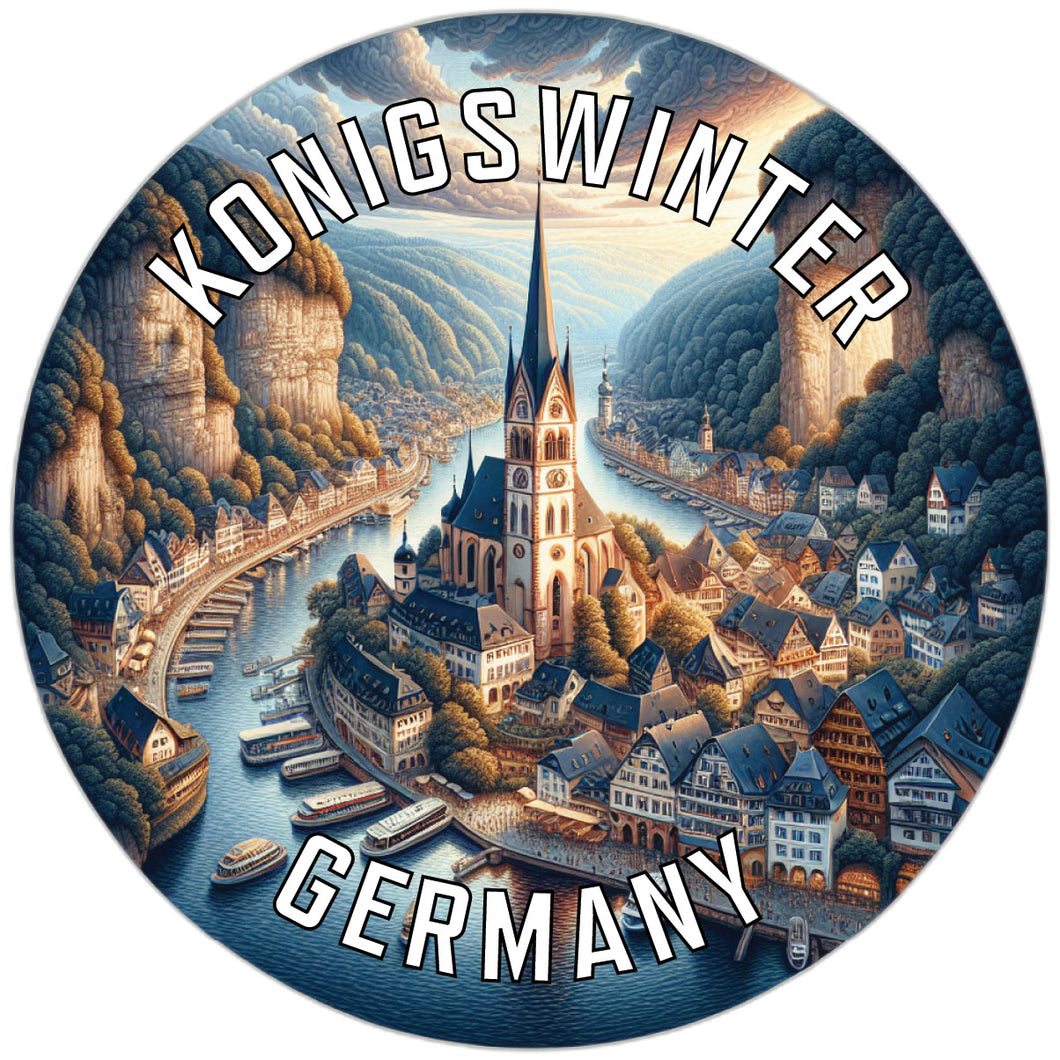 Konigswinter Germany Souvenir Die Cut Flat Magnet 2-Inch