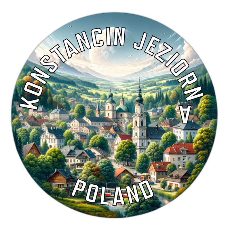 Konstancin Jeziorna Poland Souvenir Die Cut Flat Magnet 6-Inch