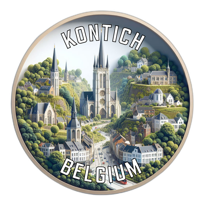 Kontich Belgium Souvenir Vinyl Decal Sticker 2-Inch