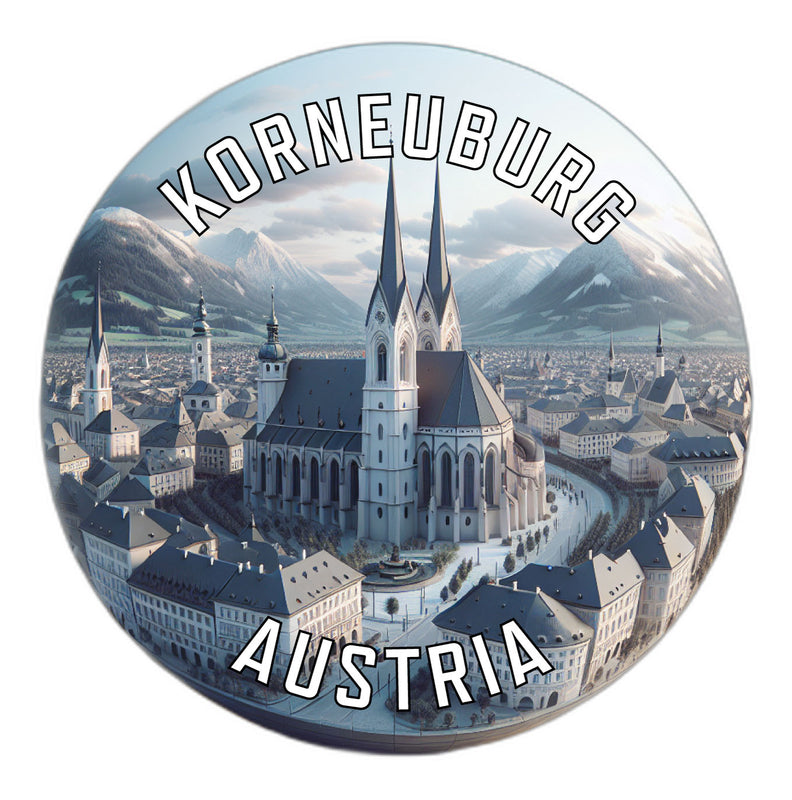 Korneuburg Austria Souvenir Die Cut Flat Magnet 6-Inch