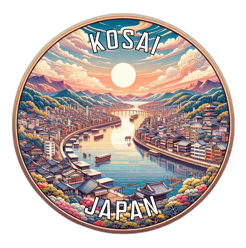 Kosai Japan Souvenir Vinyl Decal Sticker 2-Inch