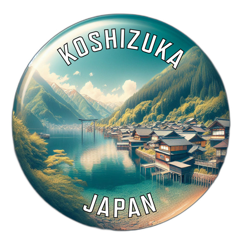 Koshizuka Japan Souvenir Die Cut Flat Magnet 2-Inch