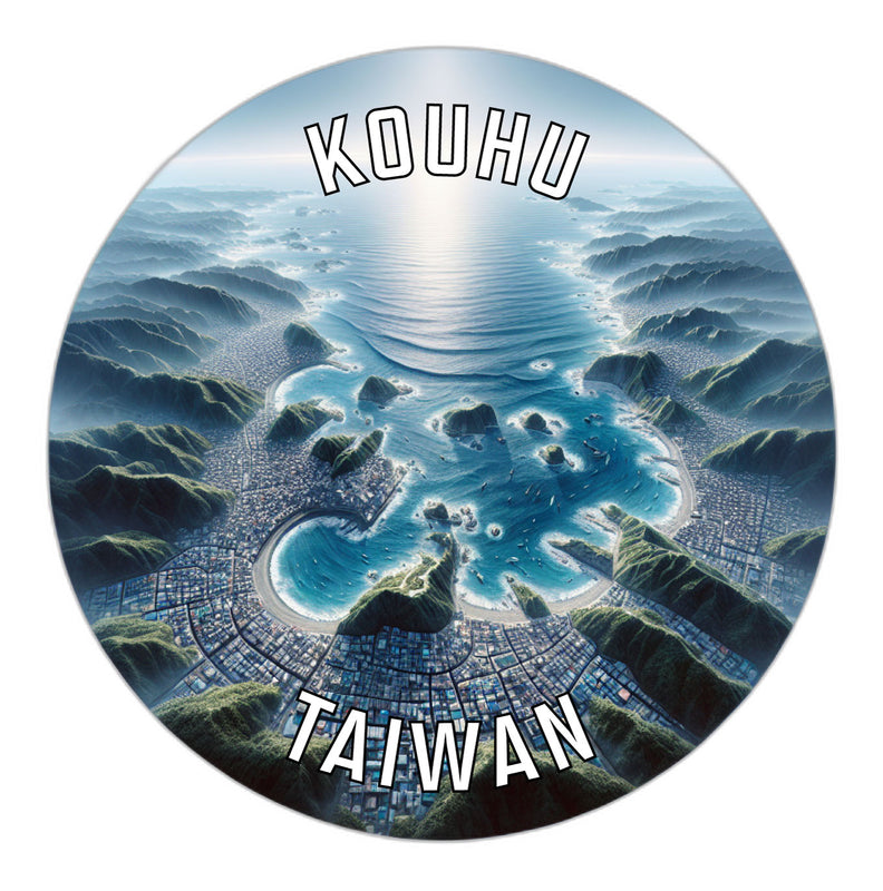 Kouhu Taiwan Souvenir Die Cut Flat Magnet 2-Inch