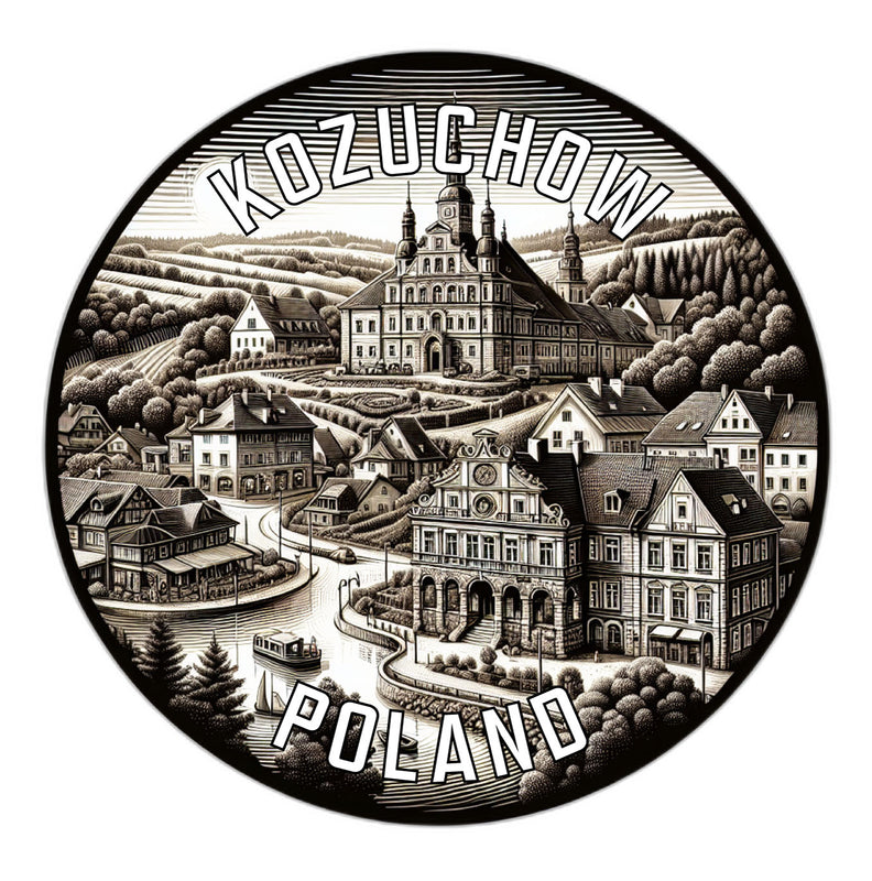 Kozuchow Poland Souvenir Die Cut Flat Magnet 2-Inch