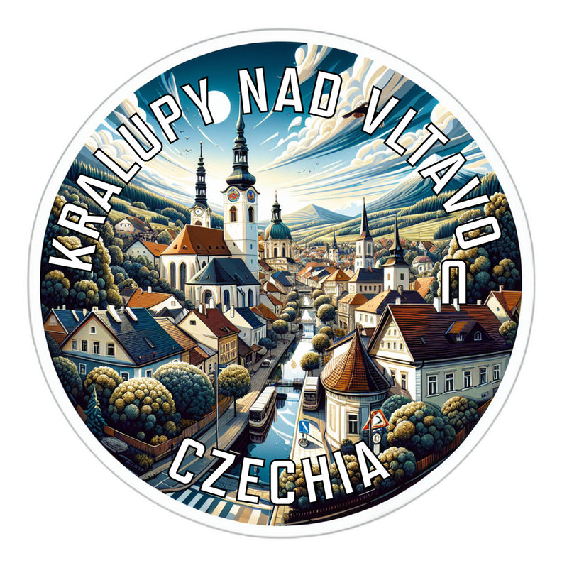Kralupy nad Vltavou Czechia Souvenir Die Cut Flat Magnet 6-Inch