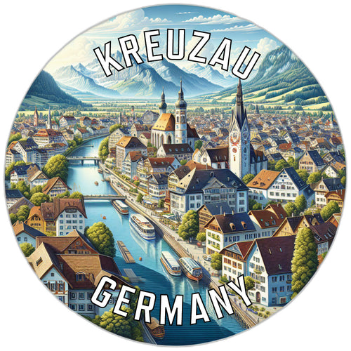 Kreuzau Germany Souvenir Die Cut Flat Magnet 6-Inch