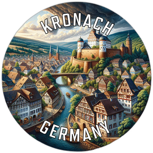 Kronach Germany Souvenir Die Cut Flat Magnet 6-Inch