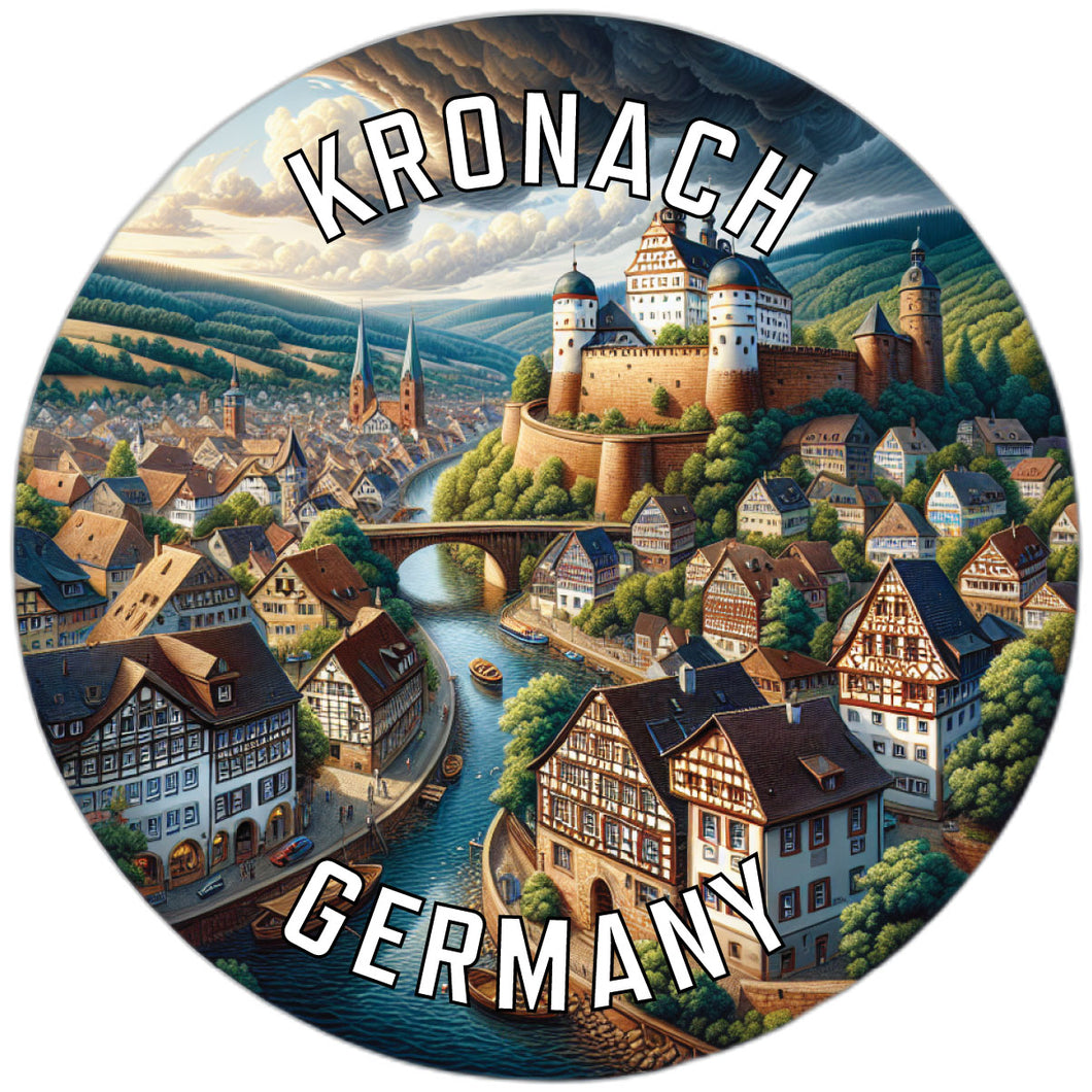 Kronach Germany Souvenir Die Cut Flat Magnet 6-Inch