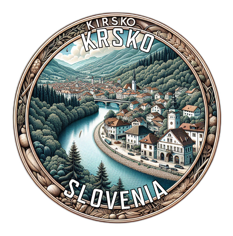 Krsko Slovenia Souvenir Die Cut Flat Magnet 2-Inch