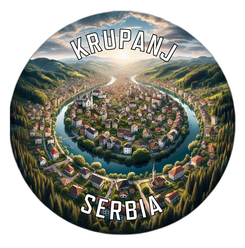 Krupanj Serbia Souvenir Vinyl Decal Sticker 3-Inch
