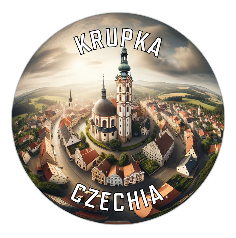 Krupka Czechia Souvenir Vinyl Decal Sticker 2-Inch
