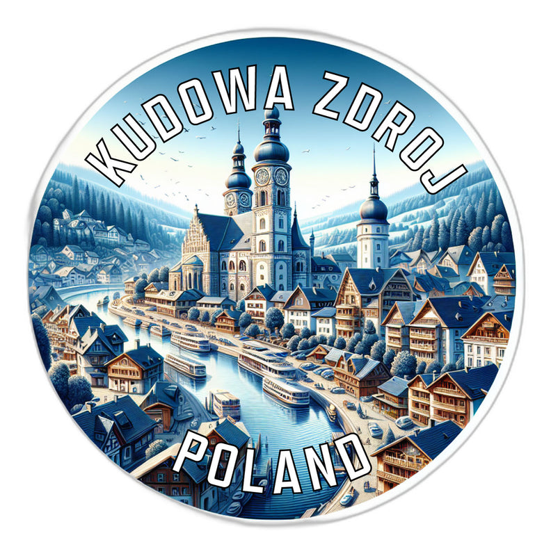 Kudowa Zdroj Poland Souvenir Die Cut Flat Magnet 6-Inch