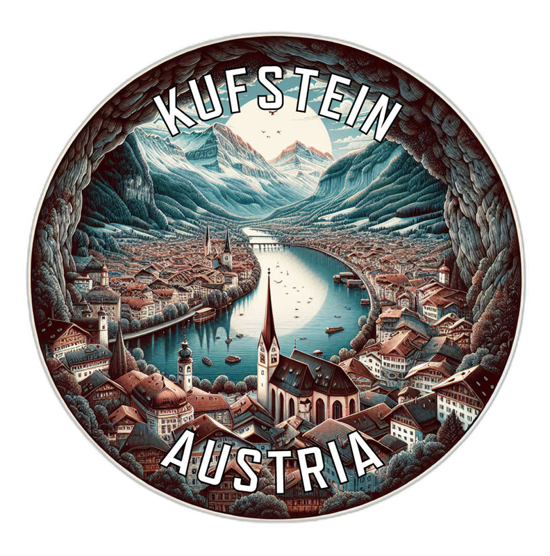 Kufstein Austria Souvenir Die Cut Flat Magnet 6-Inch