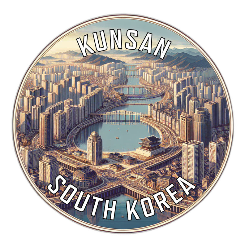 Kunsan Korea South Souvenir Vinyl Decal Sticker 2-Inch