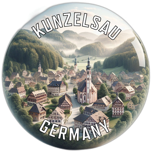 Kunzelsau Germany Souvenir Die Cut Flat Magnet 6-Inch