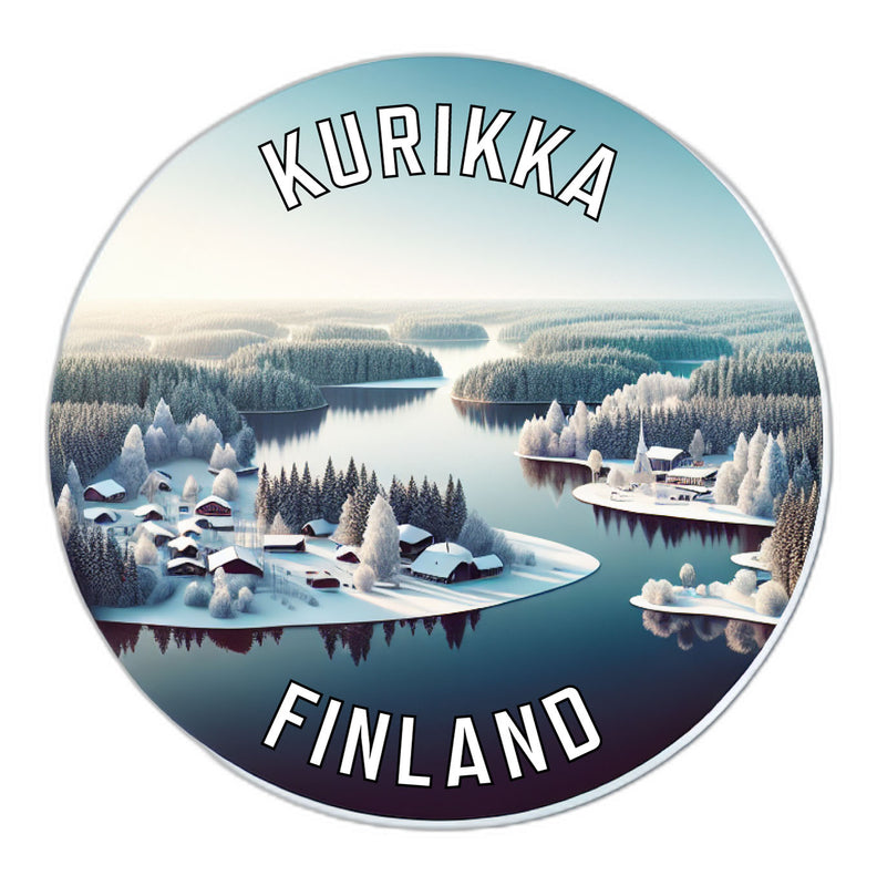 Kurikka Finland Souvenir Die Cut Flat Magnet 6-Inch