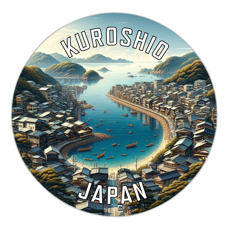 Kuroshio Japan Souvenir Die Cut Flat Magnet 2-Inch